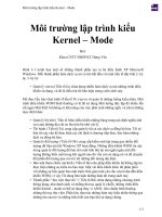 Môi trường lập trình kiểu kernel – mode 