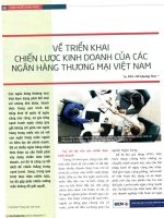 Về triển khai chiến lược kinh doanh của các ngân hàng thương mại việt nam 