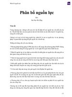 Phân bổ nguồn lực 
