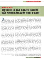 Giảm lãi suất cơ hội cho các doanh nghiệp đẩy mạnh sản xuất kinh doanh 