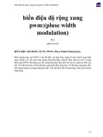 biến điệu độ rộng xung pwm (pluse width modulation) 