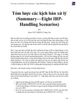Tóm lược các kịch bản xử lý (summary—eight IRP handling scenarios) 
