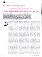 Nhiều giải pháp lớn thúc đẩy phát triển kinh tế   xã hội 