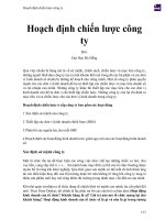 Hoạch định chiến lược công ty 