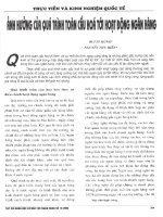 Ảnh hưởng của quá trình toàn cầu hóa tới hoạt động ngân hàng 