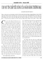 Cho vay tín chấp tiêu dùng của ngân hàng thương mại 