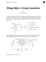 Dòng điện rỉ trong transistor 