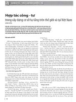 Hợp tác công   tư trong xây dựng cơ sở hạ tầng trên thế giới và tại việt nam 