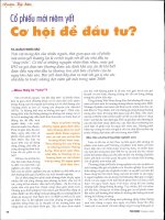 Cổ phiếu mới niêm yết   cơ hội để đầu tư 