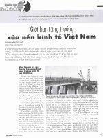 Giới hạn tăng trưởng của nền kinh tế việt nam 