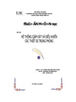 HỆ THỐNG GIÁM sát và điều KHIỂN các THIẾT bị TRONG PHÒNG 