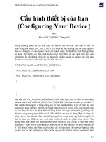 Cấu hình thiết bị của bạn (configuring your device ) 
