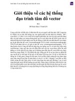 Giới thiệu về các hệ thống đạo trình tâm đồ vector 