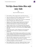 Tài liệu tham khảo bảo mật máy tính 