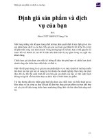 Định giá sản phẩm và dịch vụ của bạn 