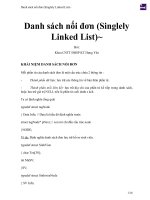 Danh sách nối đơn (singlely linked list)  