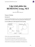 Lập trình phân tán REMOTING trong  NET 
