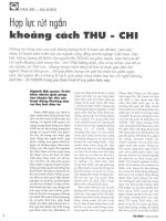 Hợp lực rút ngắn khoảng cách thu   chi 