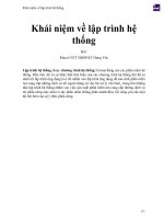 Khái niệm về lập trình hệ thống 