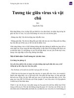 Tương tác giữa virus và vật chủ 