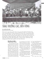 Để kinh tế việt nam tăng trưởng cao, bền vững 