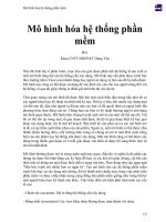 Mô hình hóa hệ thống phần mềm 