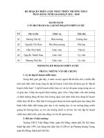 KẾ HOẠCH CHIẾN LƯỢC PHÁT TRIỂN TRƯỜNG THCS  TRẦN ĐĂNG NINH GIAI ĐOẠN 2011 - 2020