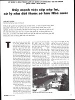 Đẩy mạnh việc sắp xếp lại, xử lý nhà đất thuộc sở hữu nhà nước 