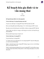 Kế hoạch hóa gia đình và tư vấn mang thai 