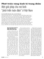 Phát triển vùng kinh tế trọng điểm   một giải pháp cho mô hình phát triển toàn diện ở việt nam 