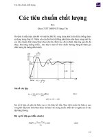 Các tiêu chuẩn chất lượng 