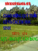 Bài giảng vật lý lớp 6 thao giảng bài 6 trọng lực, hai lực cân bằng (29) 