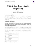 Một số ứng dụng của đồ thị(phần 1) 