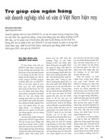 Trợ giúp của ngân hàng với doanh nghiệp nhỏ và vừa ở việt nam hiện nay 