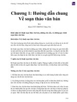 Chương 1   hướng dẫn chung về soạn thảo văn bản 