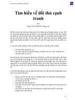 Tìm hiểu về đối thủ cạnh tranh 