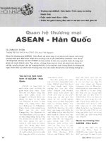 Quan hệ thương mại ASEAN   hàn quốc 