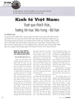 Kinh tế việt nam vượt qua thách thức, hướng tới mục tiêu trung   dài hạn 