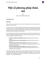 Một số phương pháp thám mã 
