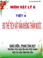 Bài giảng vật lý 6 thang giảng bài đo thể tích vật rắn không thấm nước (22) 