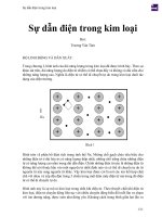 Sự dẫn điện trong kim loại 