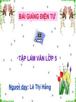 Bài giảng tập làm văn lớp 5 luyện tập tả người, dựng kết bài (3) 
