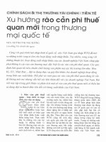 Xu hướng rào cản phi thuế quan mới trong thương mại quốc tế 