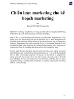 Chiến lược marketing cho kế hoạch marketing 