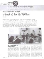 Quản trị doanh nghiệp lý thuyết và thực tiễn việt nam 
