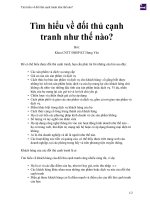 Tìm hiểu về đối thủ cạnh tranh như thế nào  