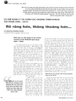 Cơ chế quản lý tài chính các chương trình KH  CN giai đoạn 2006   2010 rõ ràng hơn, thông thoáng hơn 