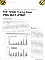 Phát triển thị trường dịch vụ thẻ việt nam mở rộng mạng lưới POS hay ATM 