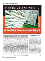 Chống lạm phát   ưu tiên hàng đầu ở các nước đông á 