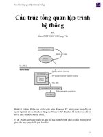 Cấu trúc tổng quan lập trình hệ thống 